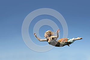 Woman Falling Through the Sky