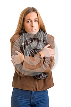 Woman Feeling Cold