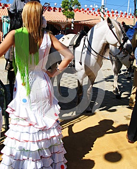 Woman at the feria photo