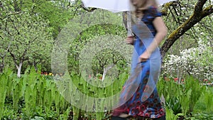 Woman fern garden boots