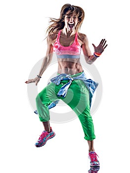 Woman fitness excercises dancer dancing