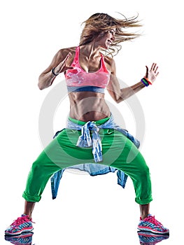 Woman fitness excercises dancer dancing