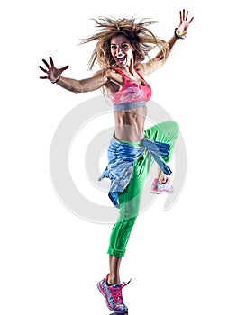 Woman fitness excercises dancer dancing