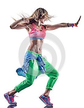 Woman fitness excercises dancer dancing