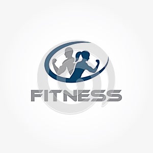 woman of fitness silhouette character vector design temp