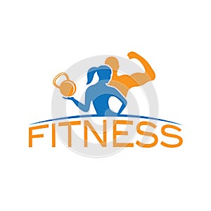 woman of fitness silhouette character vector design temp