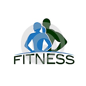 woman of fitness silhouette character vector design temp