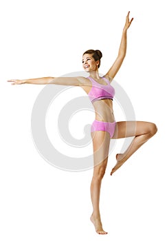 Woman Fitness and Sport Dancing, Young Girl Dance Aerobic Dancer