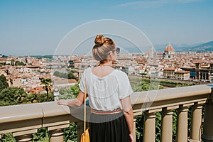 Woman in Florence photo