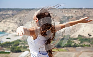 Woman and freedom photo