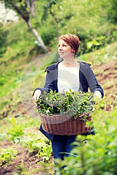 Woman gardening