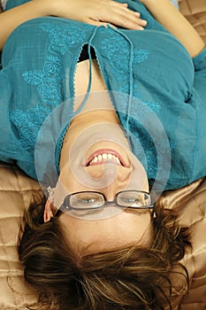 Woman with glasses photo