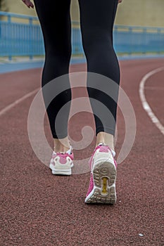 Woman goes in for sports