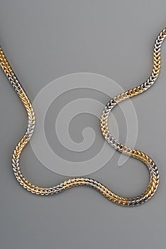 Woman golden chain
