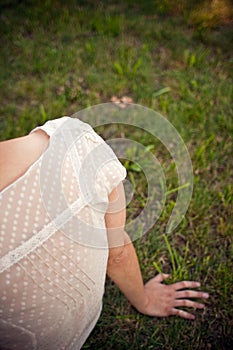 Woman in the grass