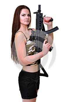 Una donna pistole 