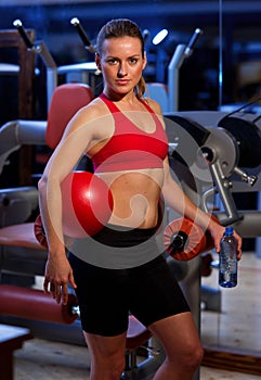 Woman in gym