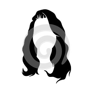 Woman hair icon design template ilustration vector