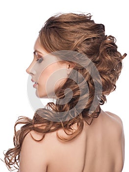 Woman with hairstyle