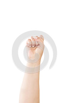 Woman Hand with clenched fist