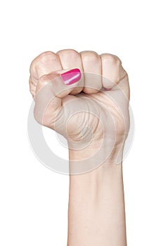 Woman Hand with clenched fist