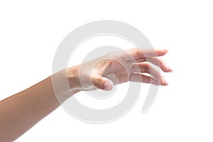 Woman hand holding object
