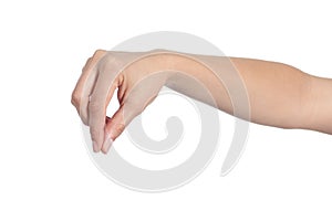 Woman hand holding something