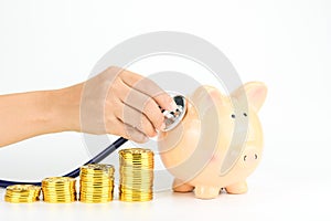 Money savings and healthcare cost concept photo