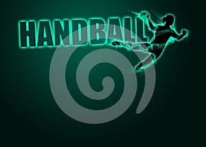 Woman handball background photo