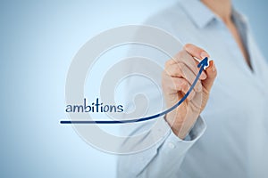 Woman has ambitions