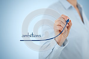Woman has ambitions photo
