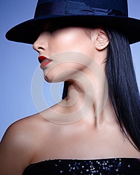 Woman in hat