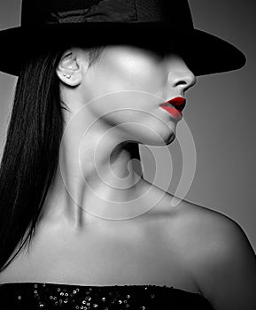 Woman in hat