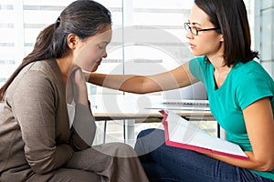 Woman Having Counselling Session photo