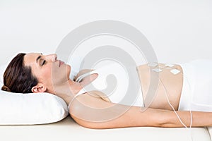 Woman having electrotherapy