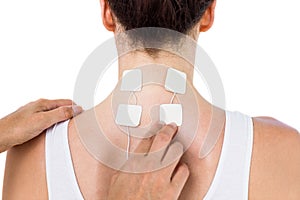 Woman having electrotherapy