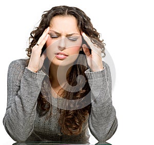 Woman having Headache