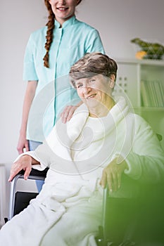 Woman having private home care