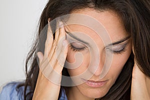 Woman with headache