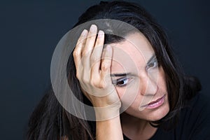 Woman with headache