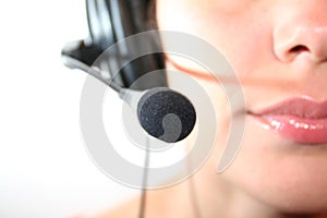 Woman with Headset