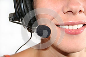 Woman with Headset