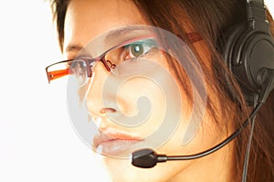 Woman with a Headset