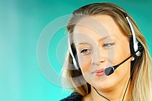 Woman with a Headset