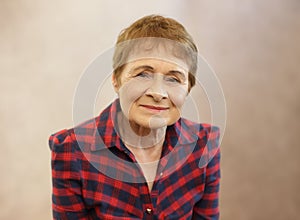 Woman headshot in her 70s