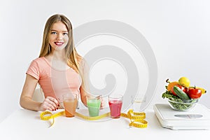 Woman on a healthy diet