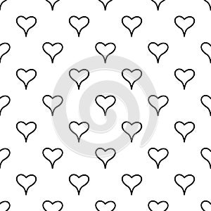 Woman heart pattern seamless vector