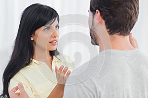 Woman and her boyfriend having dispute