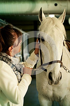 Woman and her horse