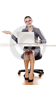 Woman in her office